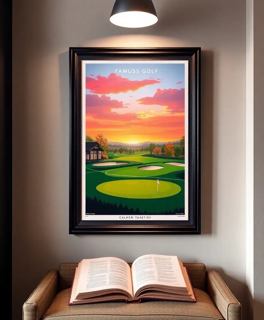 25 Unique Golf Gifts That Every Avid Golfer Will Absolutely Love! - 14. Golf-Themed Art Print