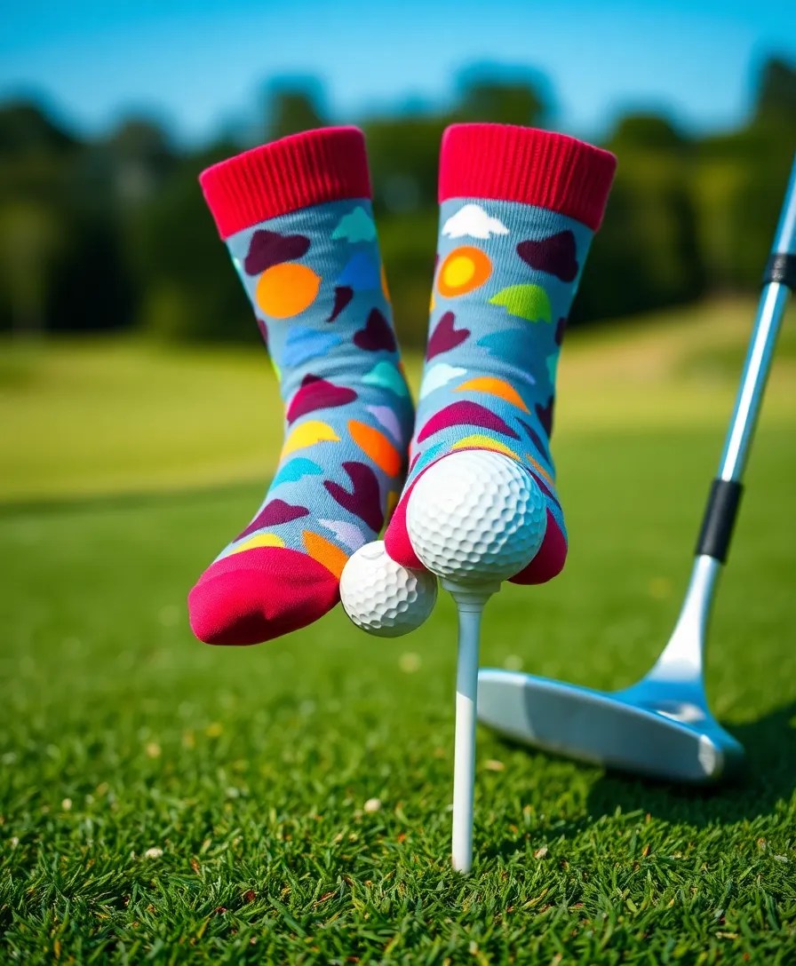 25 Unique Golf Gifts That Every Avid Golfer Will Absolutely Love! - 8. Golfing Socks with Fun Prints
